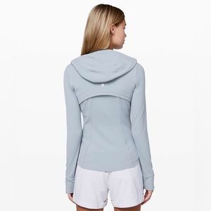 Brand New with Tags Lululemon Hooded Define Jacket *Nulu Light Blue/Grey Size 6
